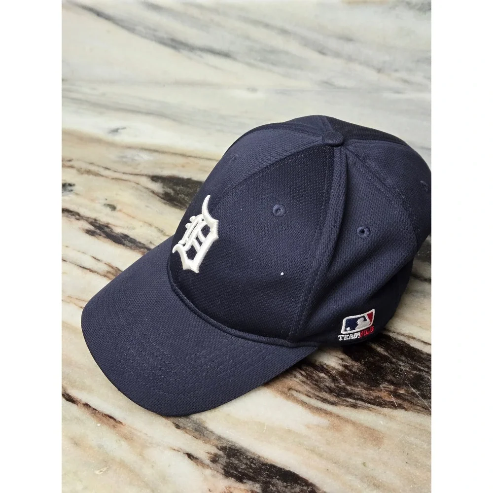 OC‎ Sports Detroit Tigers MLB Baseball Hat Navy Blue Adjustable Mesh OSFM Cap